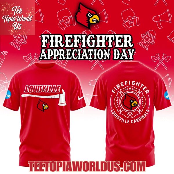 Louisville Cardinals Firefighter Application Day Hoodie