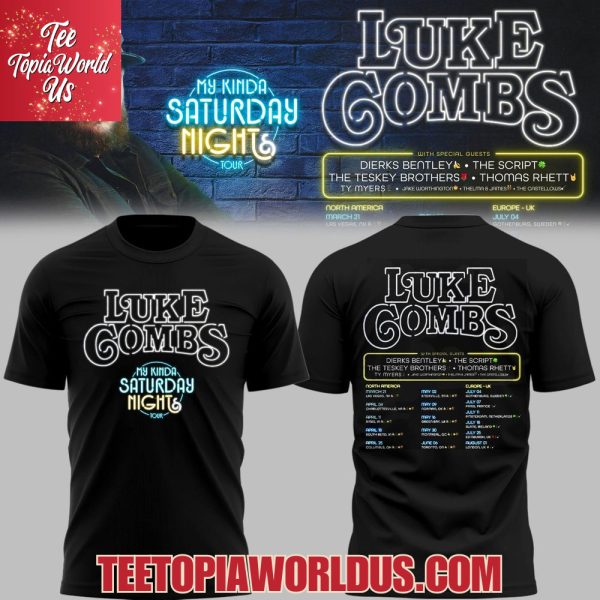 Luke Combs My Kinda Saturday Night Tour T-Shirt, Hoodie