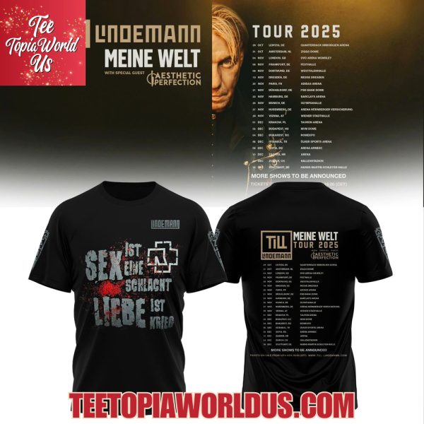 Meine Welt Tour 2025/2026 – Till Lindemann T-Shirt, Hoodie