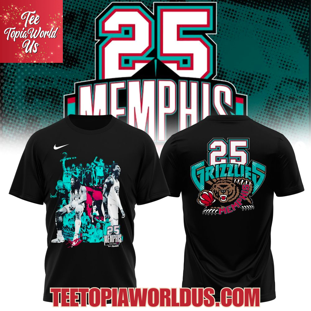 Memphis Grizzlies Legacy 25 Years Strong T-Shirt, Hoodie Memphis Grizzlies Legacy 25 Years Strong T-Shirt, Hoodie