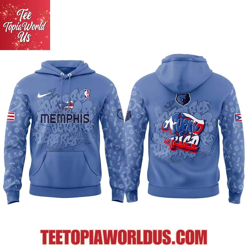 Memphis Grizzlies Puerto Rican Heritage 2025 Hoodie Memphis Grizzlies Puerto Rican Heritage 2025 Hoodie