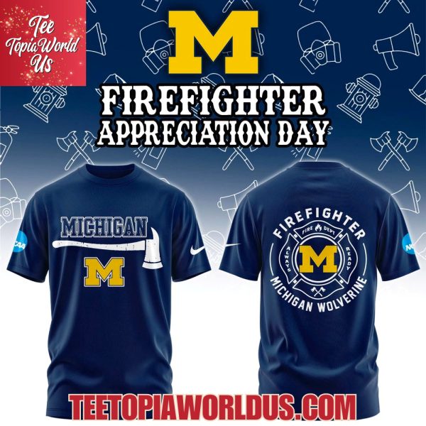 Michigan Wolverines Firefighter Application Day Hoodie