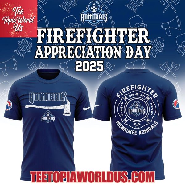 Milwaukee Admirals Firefighter Application Day Hoodie