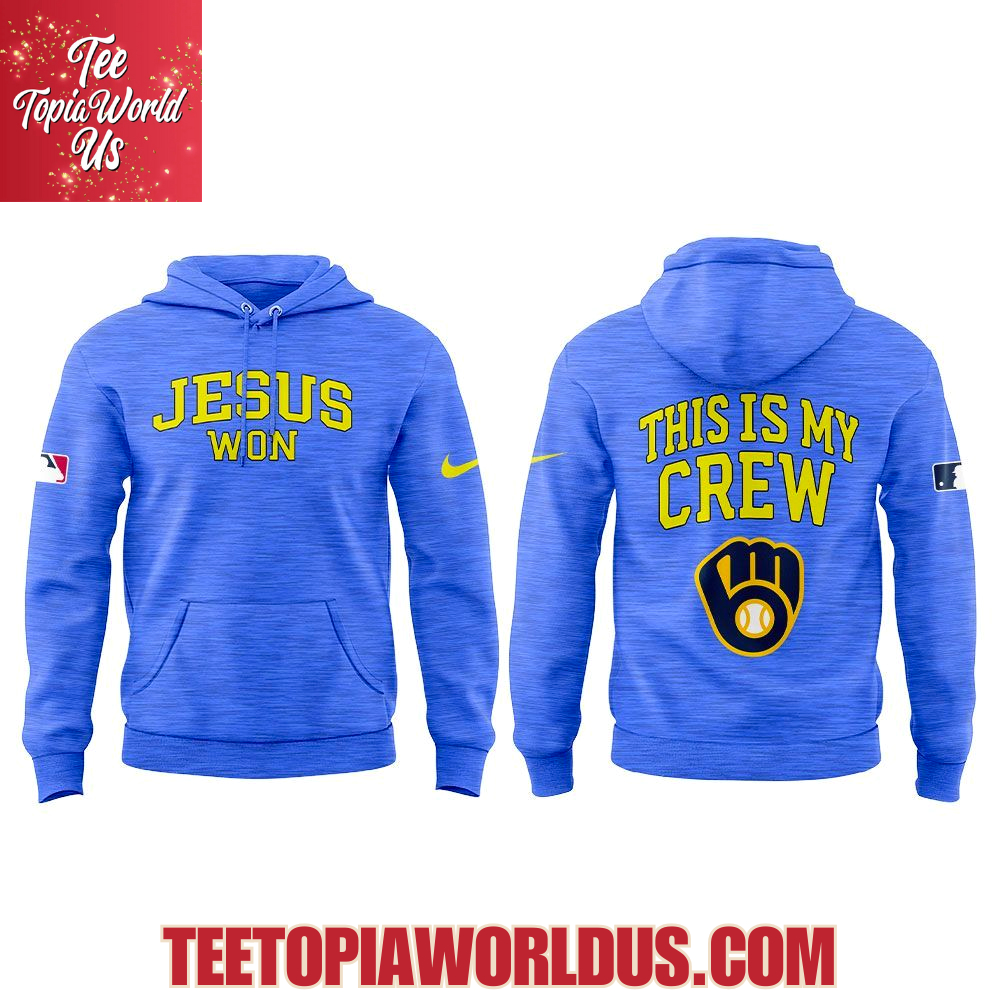 Milwaukee Brewers Jesus Won 2025 Hoodie Milwaukee Brewers Jesus Won 2025 Hoodie