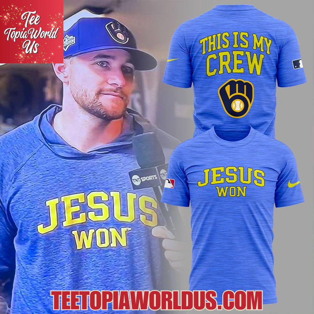 Milwaukee Brewers Jesus Won 2025 Hoodie Milwaukee Brewers Jesus Won 2025 Hoodie