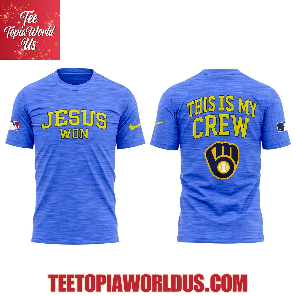 Milwaukee Brewers Jesus Won 2025 Hoodie Milwaukee Brewers Jesus Won 2025 Hoodie