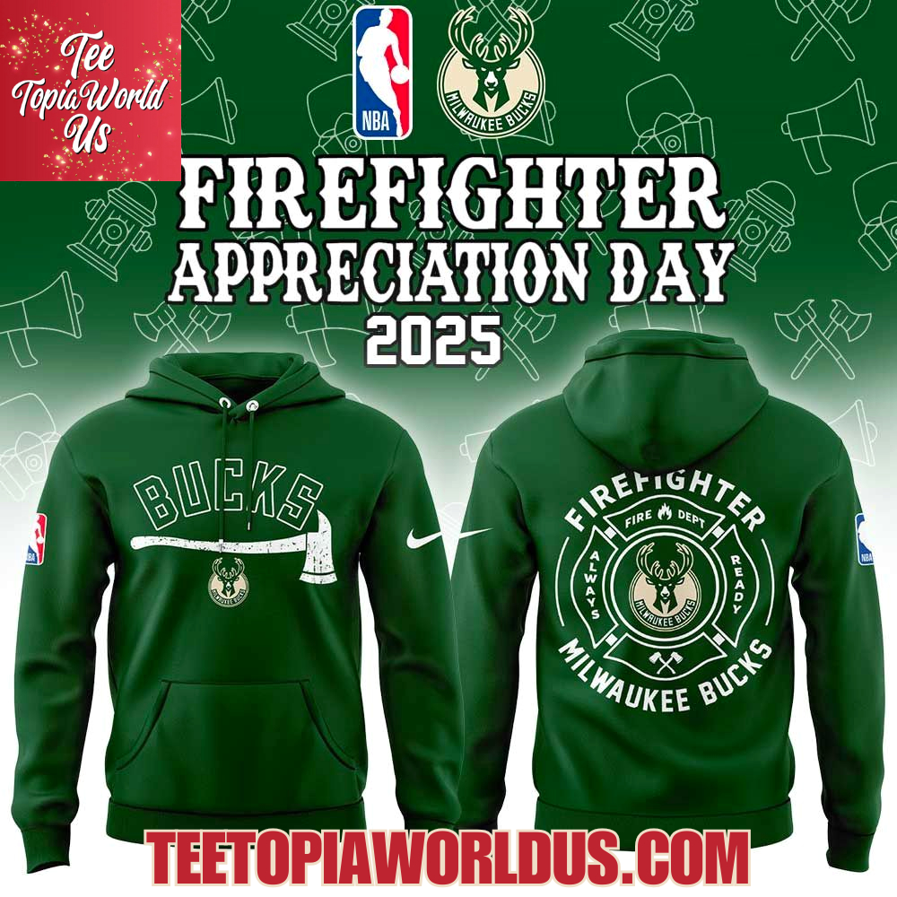 Milwaukee Bucks Firefighter Application Day Hoodie Milwaukee Bucks Firefighter Application Day Hoodie