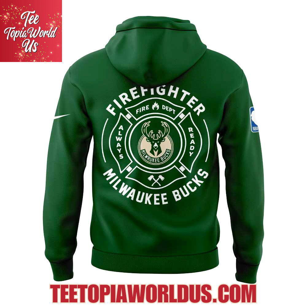 Milwaukee Bucks Firefighter Application Day Hoodie Milwaukee Bucks Firefighter Application Day Hoodie