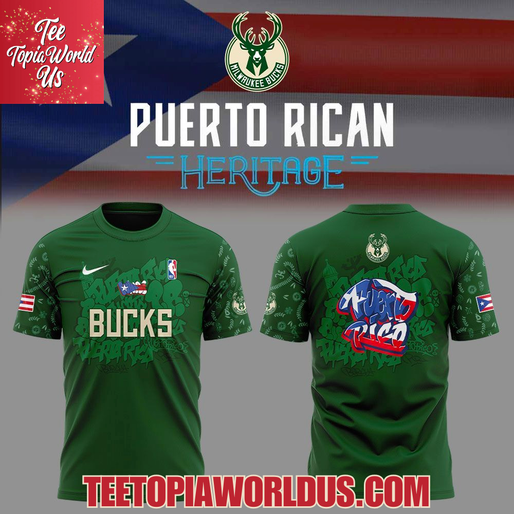 Milwaukee Bucks Puerto Rican Heritage 2025 Hoodie Milwaukee Bucks Puerto Rican Heritage 2025 Hoodie