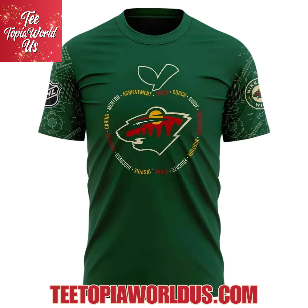 Minnesota Wild 2025 Educator Appreciation Night Hoodie Minnesota Wild 2025 Educator Appreciation Night Hoodie