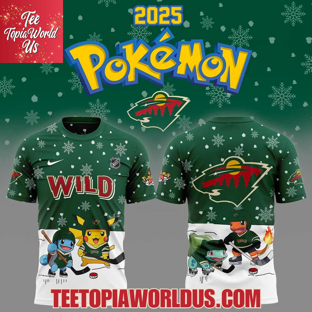 Minnesota Wild x Pokemon 2025 Hoodie Minnesota Wild x Pokemon 2025 Hoodie