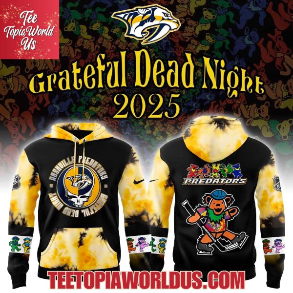Nashville Predators Grateful Dead Night 60th Hoodie Nashville Predators Grateful Dead Night 60th Hoodie