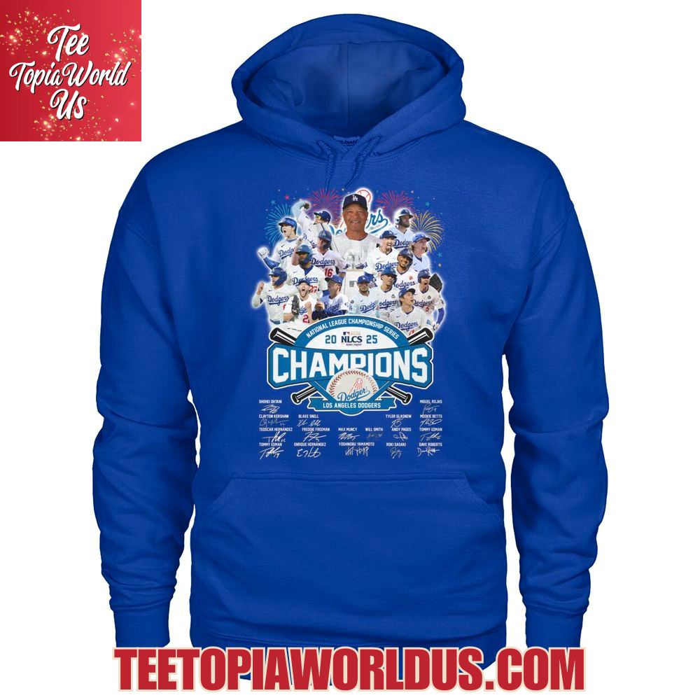 National League Championship Series 2025 NLCS Champions Los Angeles Dodgers T-Shirt National League Championship Series 2025 NLCS Champions Los Angeles Dodgers T-Shirt