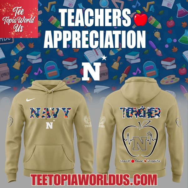 Navy Midshipmen Teachers Appreciation 2025 Hoodie