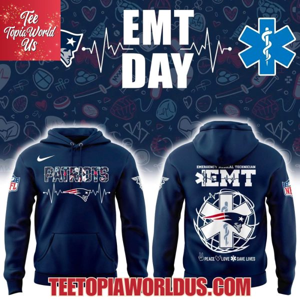 New England Patriots EMT Day Hoodie New England Patriots EMT Day Hoodie