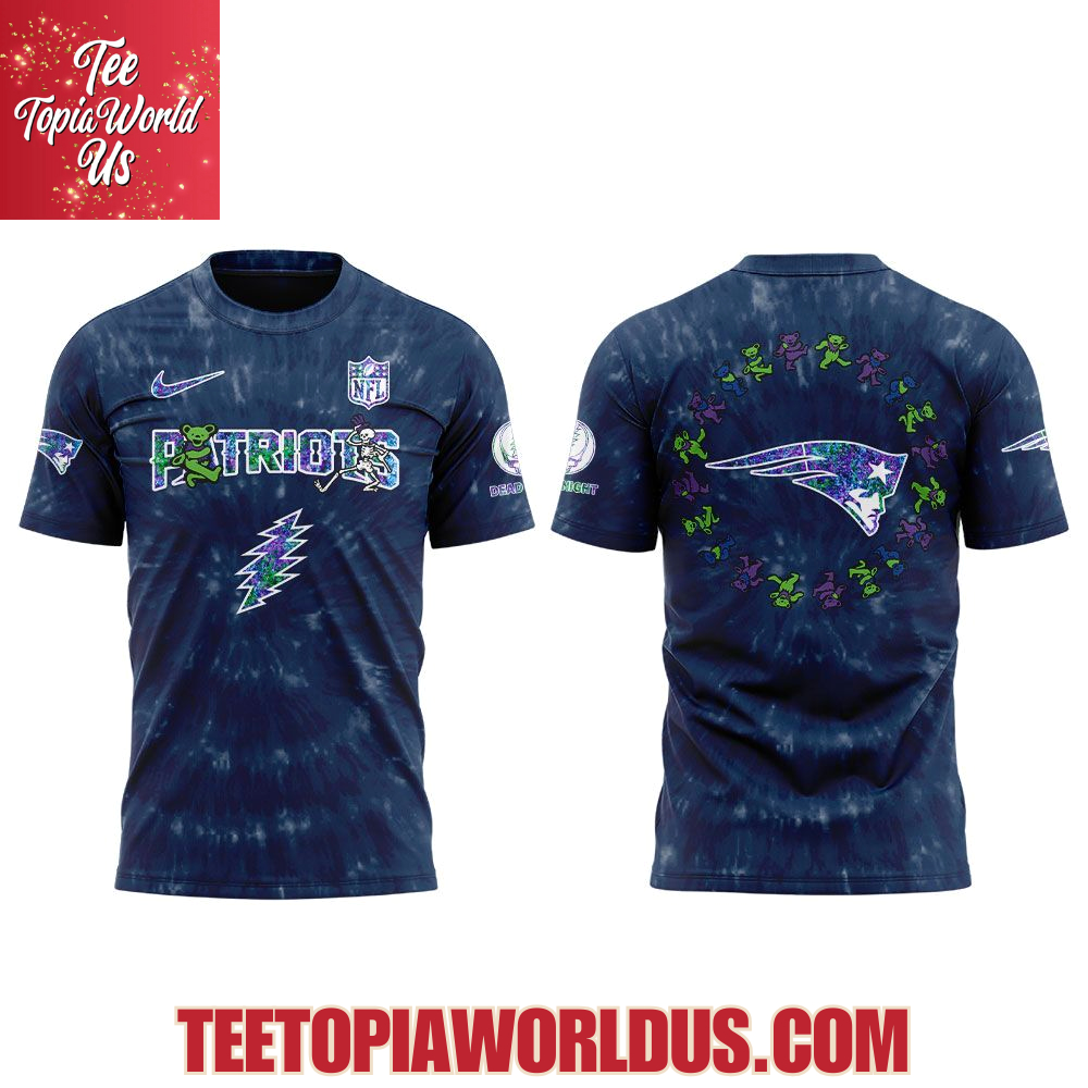 New England Patriots Grateful Dead 60th Anniversary Hoodie New England Patriots Grateful Dead 60th Anniversary Hoodie