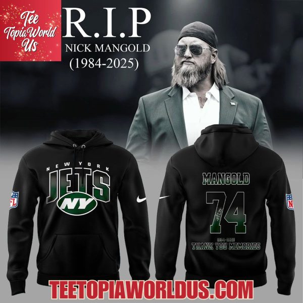 New York Jets Mangold 1984-2025 Thank You Memories Hoodie New York Jets Mangold 1984-2025 Thank You Memories Hoodie
