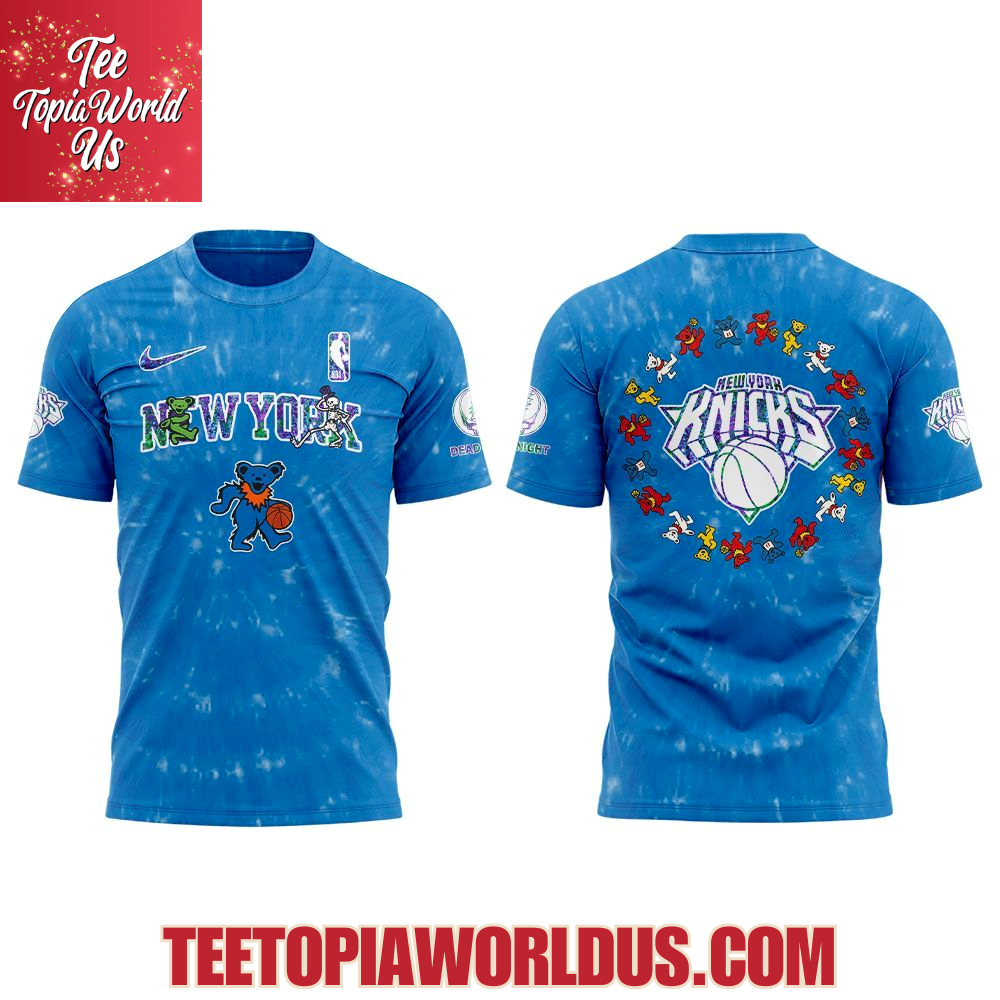 New York Knicks Grateful Dead 60th Anniversary Hoodie New York Knicks Grateful Dead 60th Anniversary Hoodie