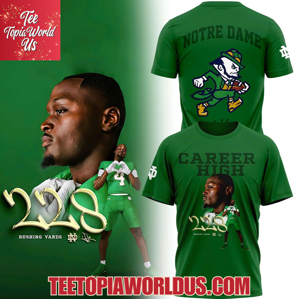 Notre Dame 228 Rushing Yards T-Shirt, Hoodie Notre Dame 228 Rushing Yards T-Shirt, Hoodie