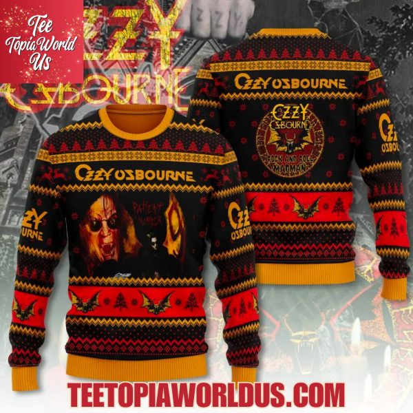 Ozzy Osbourne Rock And Roll Madman Sweater Ozzy Osbourne Rock And Roll Madman Sweater