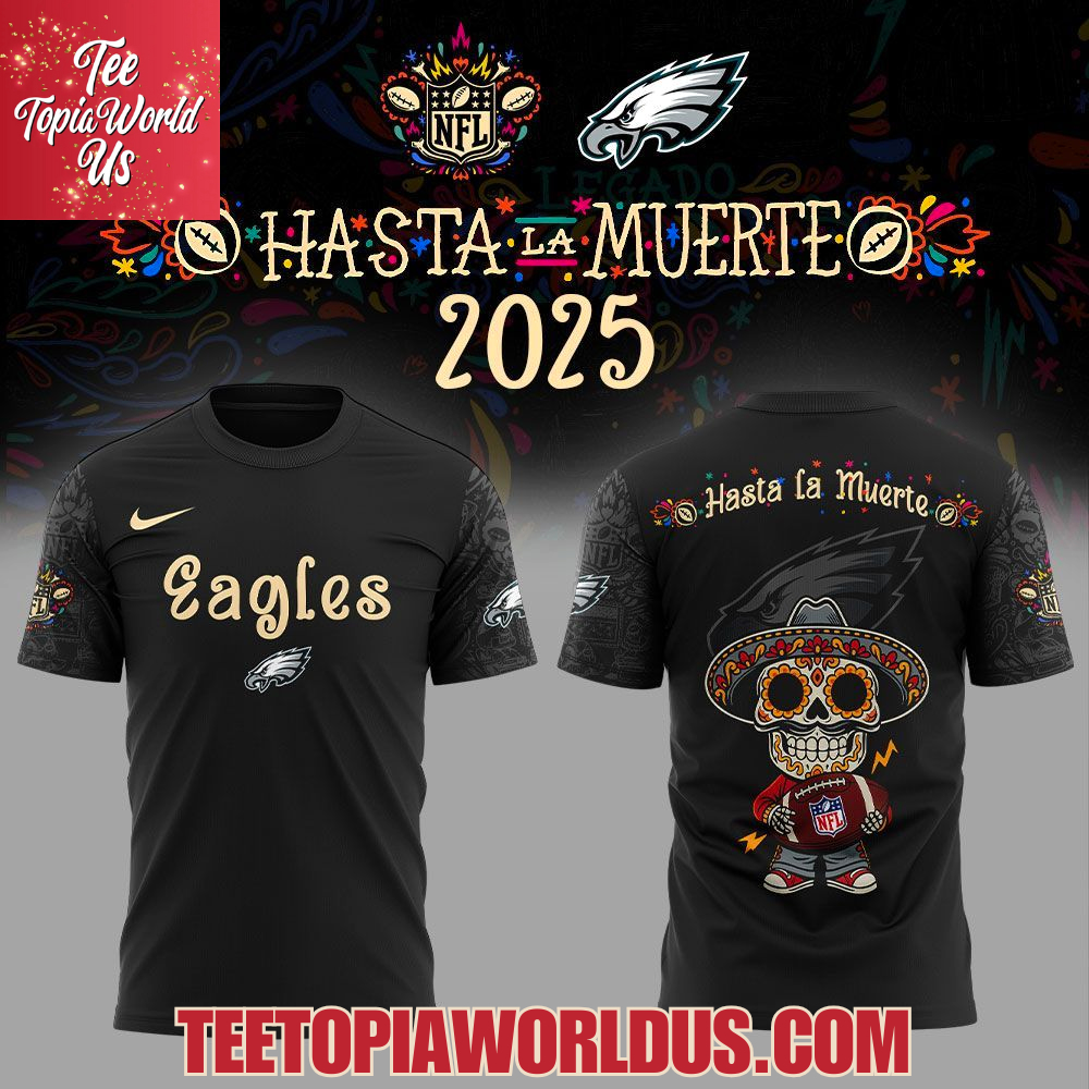 Philadelphia Eagles x Hasta la Muerte 2025 Hoodie Philadelphia Eagles x Hasta la Muerte 2025 Hoodie