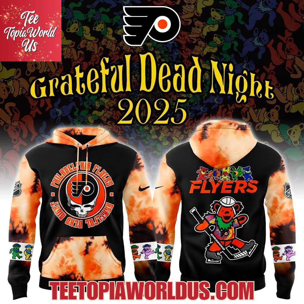 Philadelphia Flyers Grateful Dead Night 60th Hoodie Philadelphia Flyers Grateful Dead Night 60th Hoodie