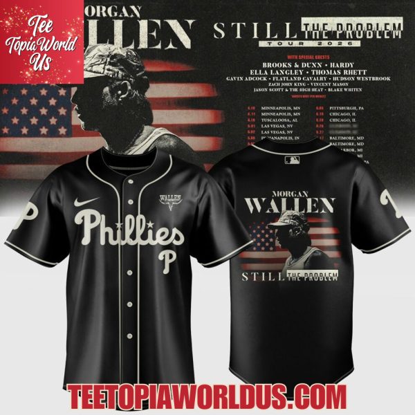 Philadelphia Phillies x Morgan Wallen Still The Problem Tour Jersey