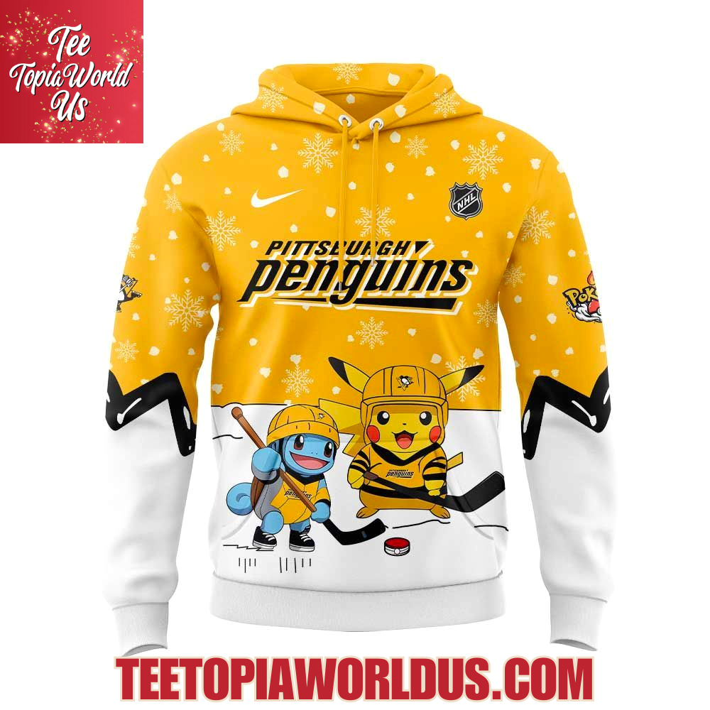 Pittsburgh Penguin x Pokemon 2025 Hoodie Pittsburgh Penguin x Pokemon 2025 Hoodie
