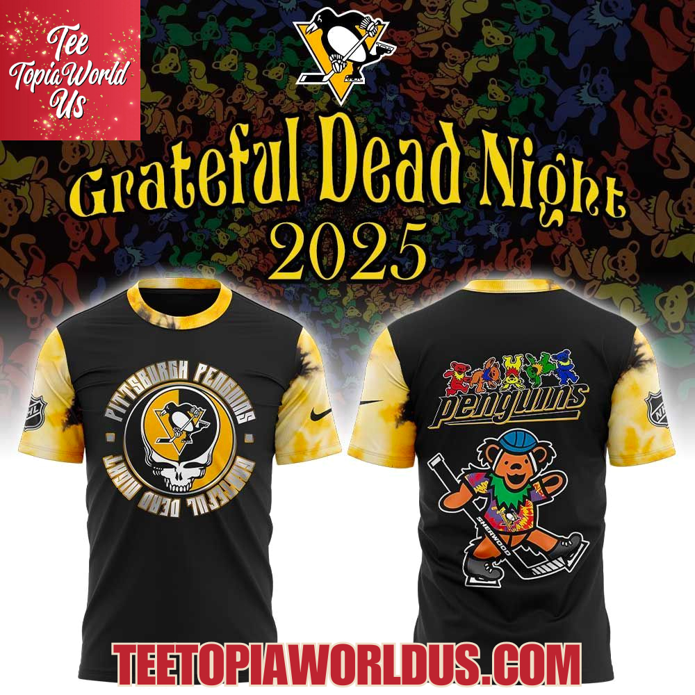 Pittsburgh Penguins Grateful Dead Night 60th Hoodie Pittsburgh Penguins Grateful Dead Night 60th Hoodie