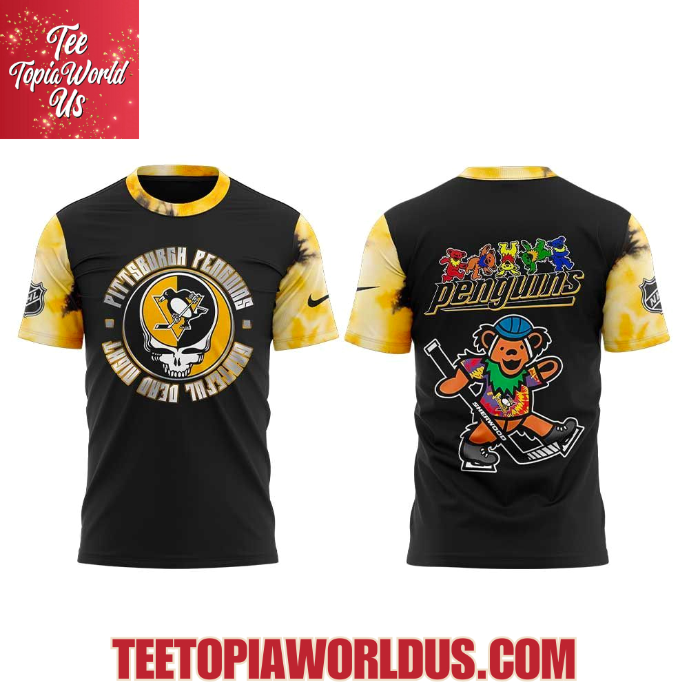 Pittsburgh Penguins Grateful Dead Night 60th Hoodie Pittsburgh Penguins Grateful Dead Night 60th Hoodie