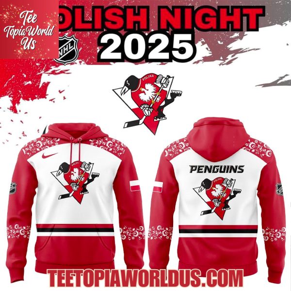 Pittsburgh Penguins Polish Heritage Night 2025 Hoodie Pittsburgh Penguins Polish Heritage Night 2025 Hoodie