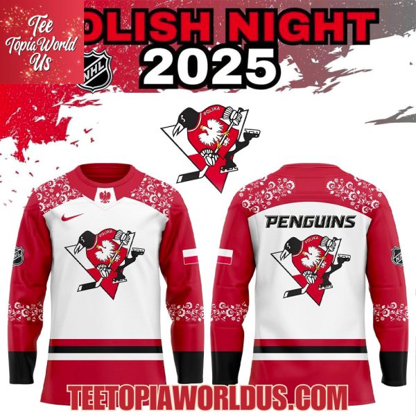 Pittsburgh Penguins Polish Heritage Night 2025 Jersey Pittsburgh Penguins Polish Heritage Night 2025 Jersey