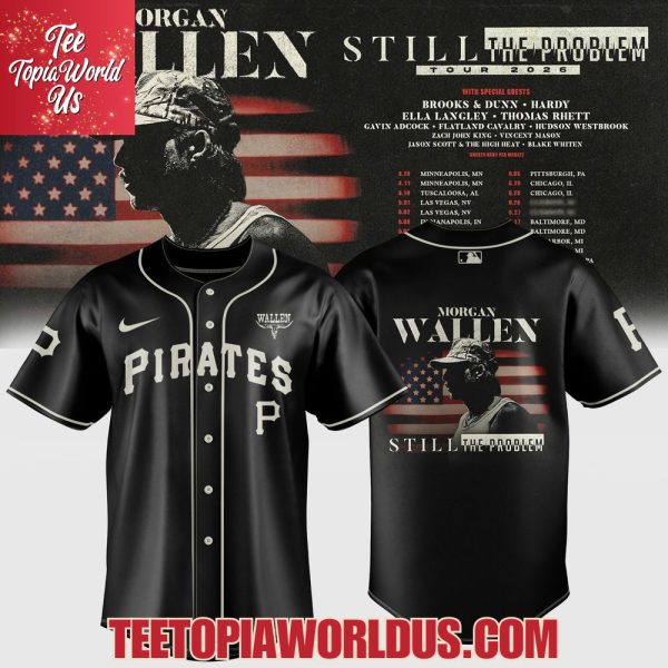 Pittsburgh Pirates x Morgan Wallen Still The Problem Tour Jersey