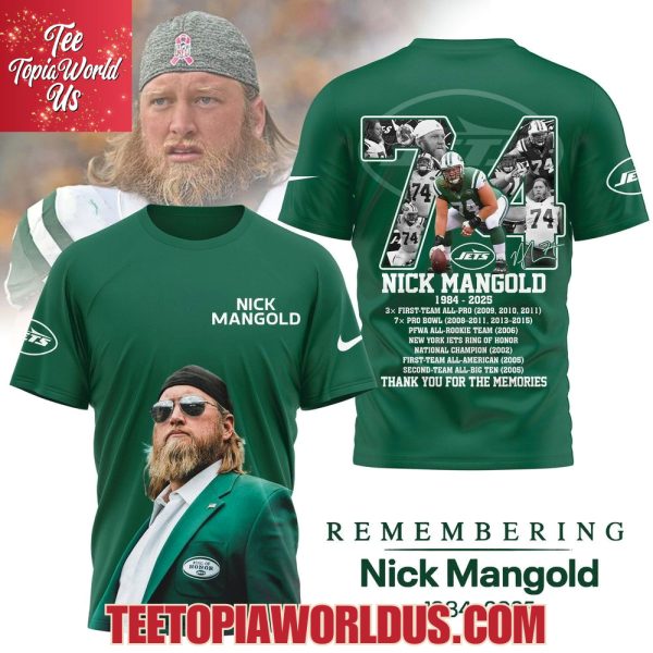 Remembering Nick Mangold 1984-2025 T-Shirt, Hoodie