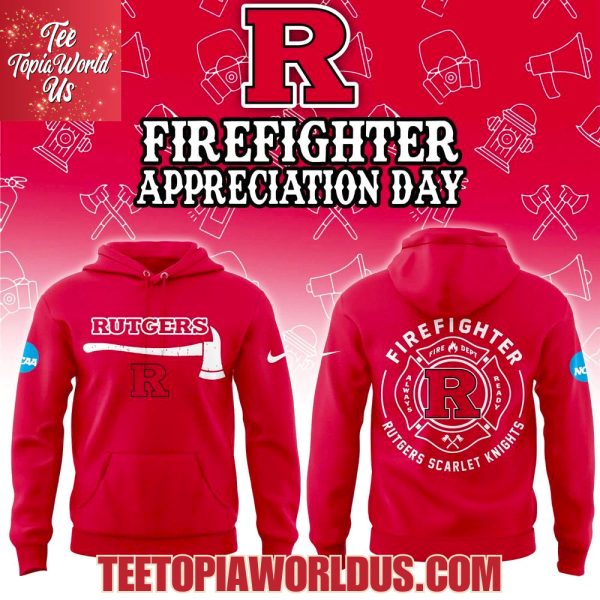 Rutgers Scarlet Knights Firefighter Application Day Hoodie