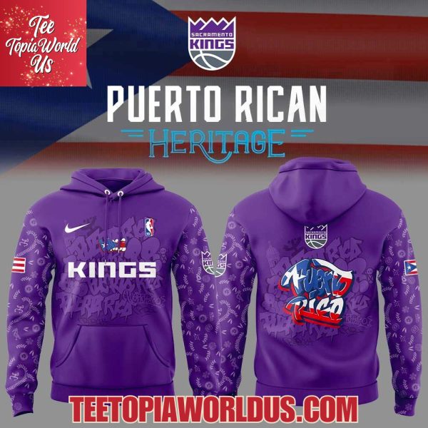 Sacramento Kings Puerto Rican Heritage 2025 Hoodie