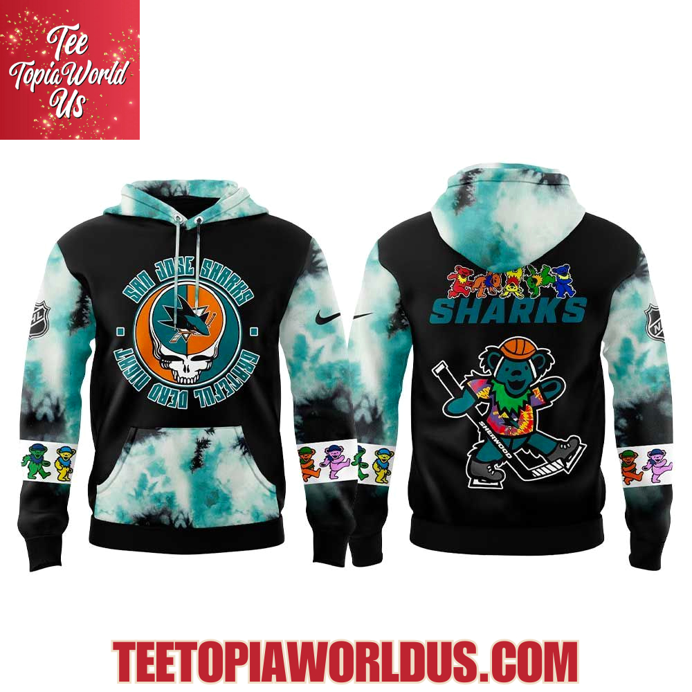San Jose Sharks Grateful Dead Night 60th Hoodie San Jose Sharks Grateful Dead Night 60th Hoodie