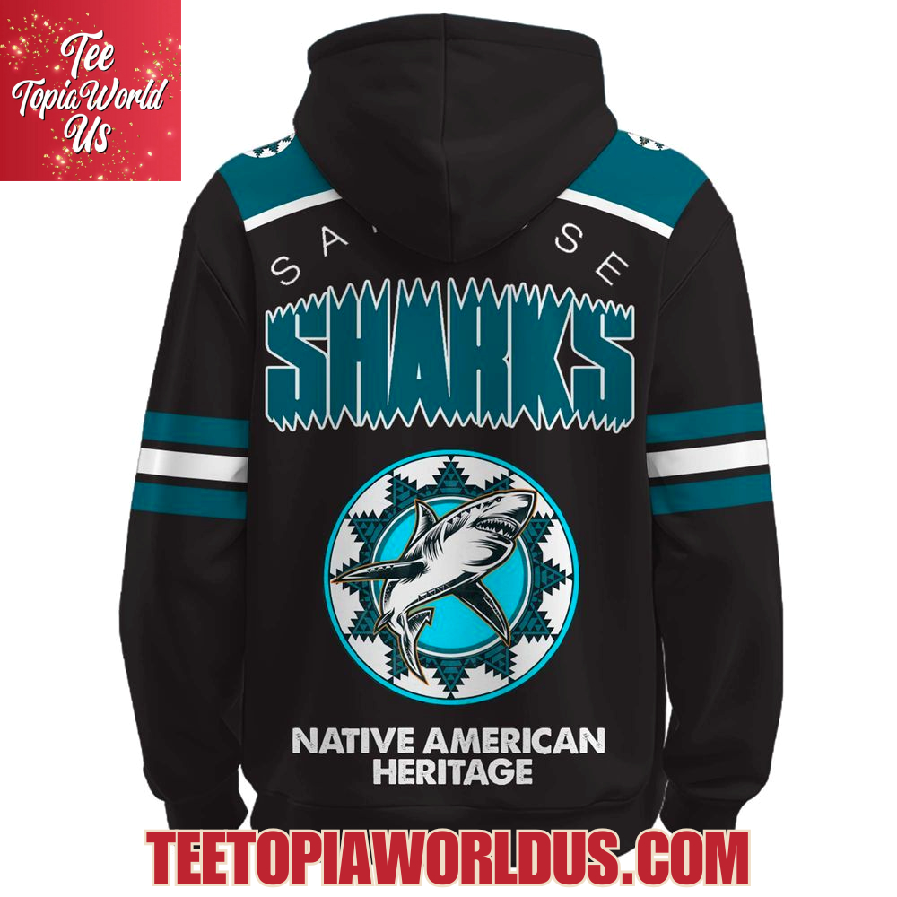San Jose Sharks x Sarah Tang Native American Heritage Hoodie San Jose Sharks x Sarah Tang Native American Heritage Hoodie