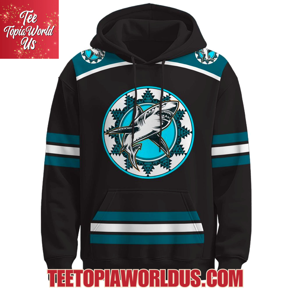 San Jose Sharks x Sarah Tang Native American Heritage Hoodie San Jose Sharks x Sarah Tang Native American Heritage Hoodie