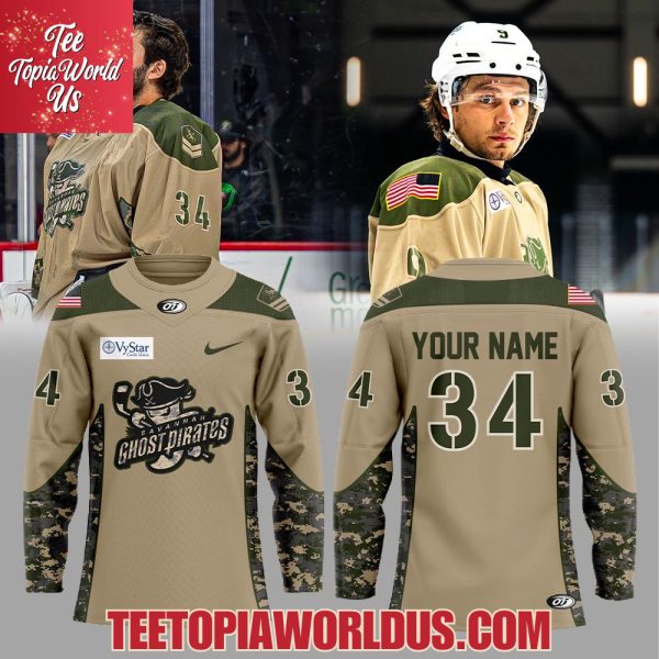 Savannah Ghost Pirates Military Appreciation 2025 Hockey Jersey
