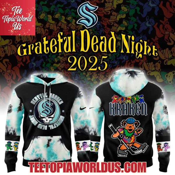 Seattle Kraken Grateful Dead Night 60th Hoodie Seattle Kraken Grateful Dead Night 60th Hoodie