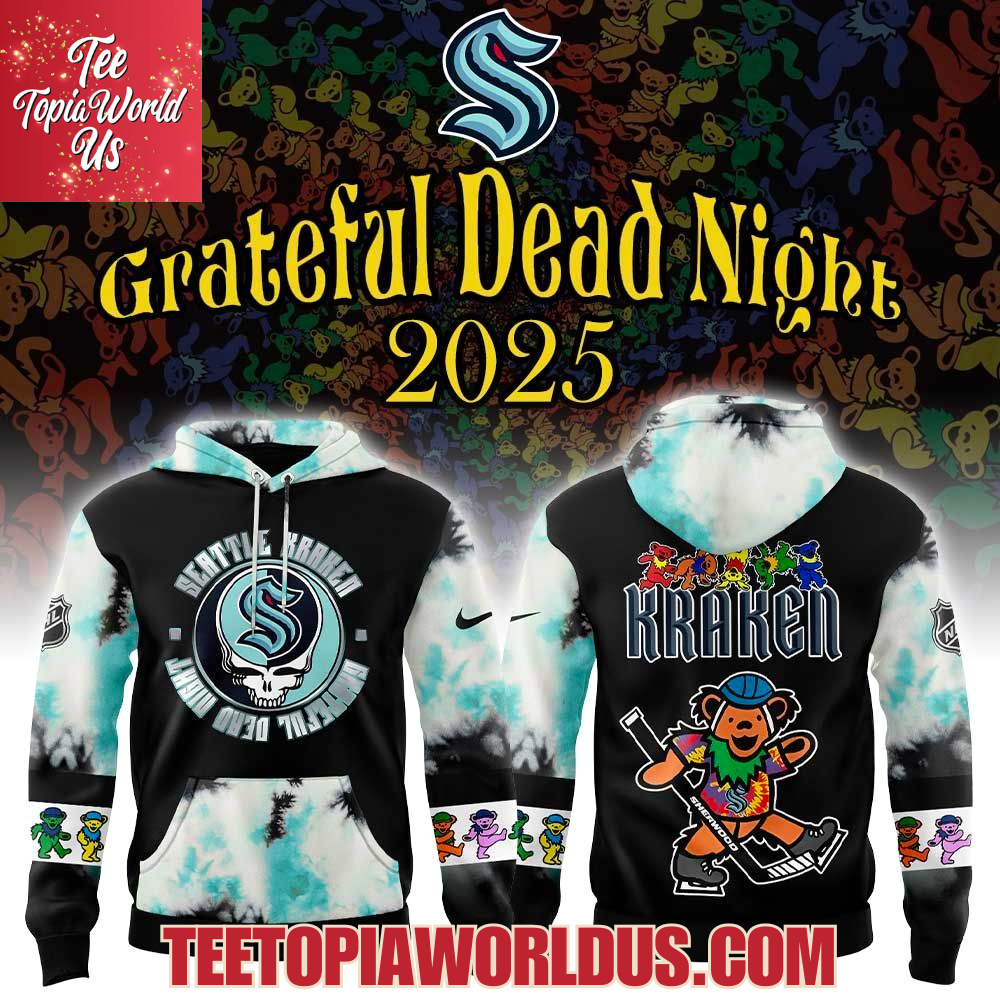 Seattle Kraken Grateful Dead Night 60th Hoodie Seattle Kraken Grateful Dead Night 60th Hoodie