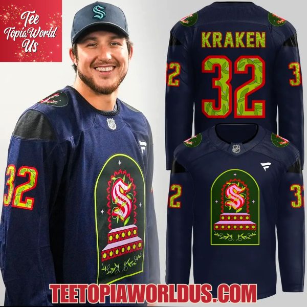 Seattle Kraken Hispanic Heritage Night Jersey 2025 Seattle Kraken Hispanic Heritage Night Jersey 2025