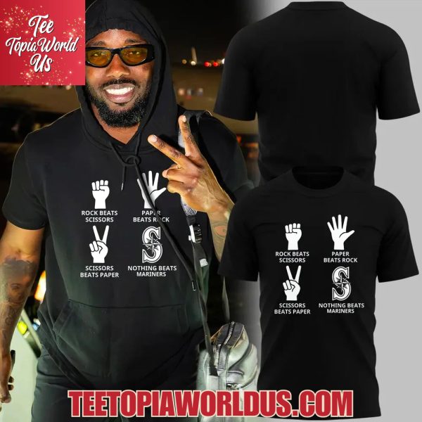 Seattle Mariners Paper Beats Rock T-Shirt Seattle Mariners Paper Beats Rock T-Shirt