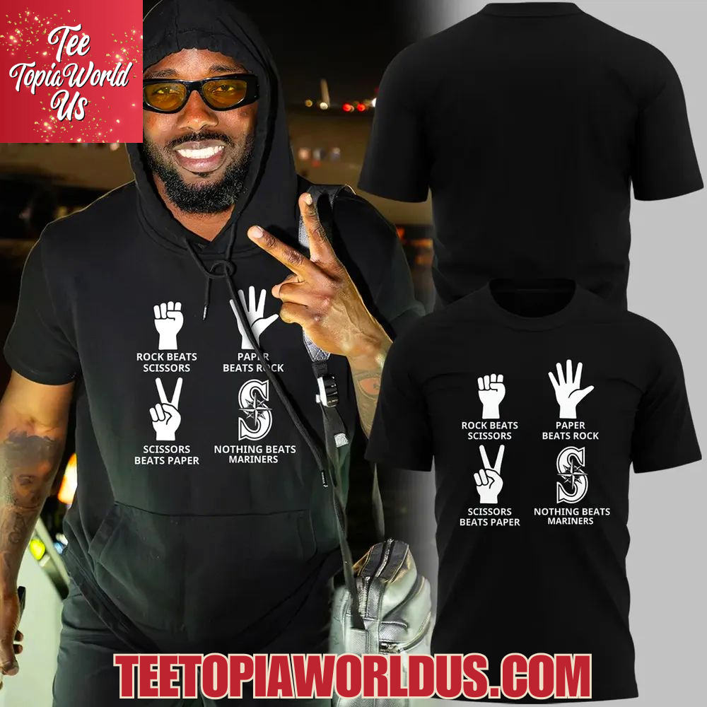 Seattle Mariners Paper Beats Rock T-Shirt Seattle Mariners Paper Beats Rock T-Shirt