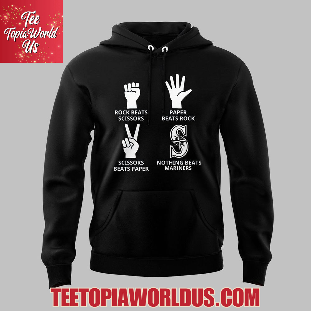 Seattle Mariners Paper Beats Rock T-Shirt Seattle Mariners Paper Beats Rock T-Shirt