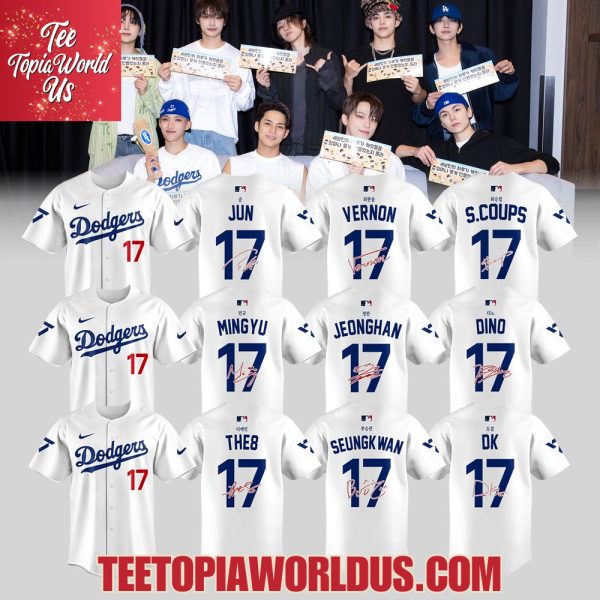 Seventeen In Los Angeles Dodgers Jersey