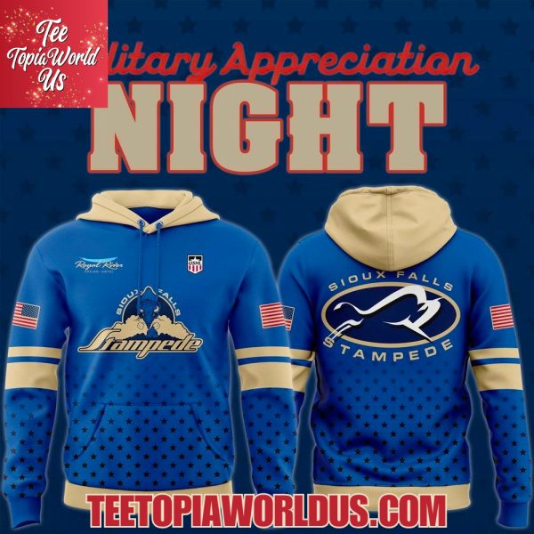 Sioux Falls Stampede Military Appreciation Night 2025 Hoodie