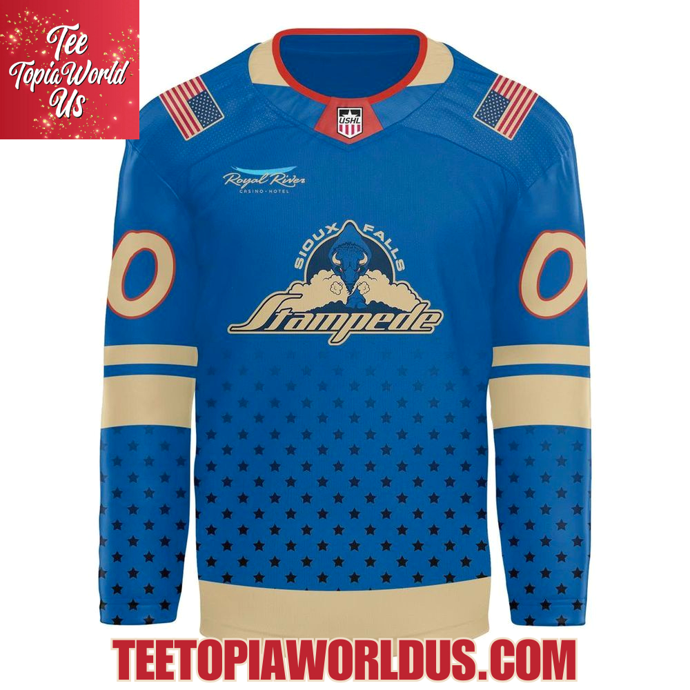Sioux Falls Stampede Military Appreciation Night 2025 Jersey Sioux Falls Stampede Military Appreciation Night 2025 Jersey