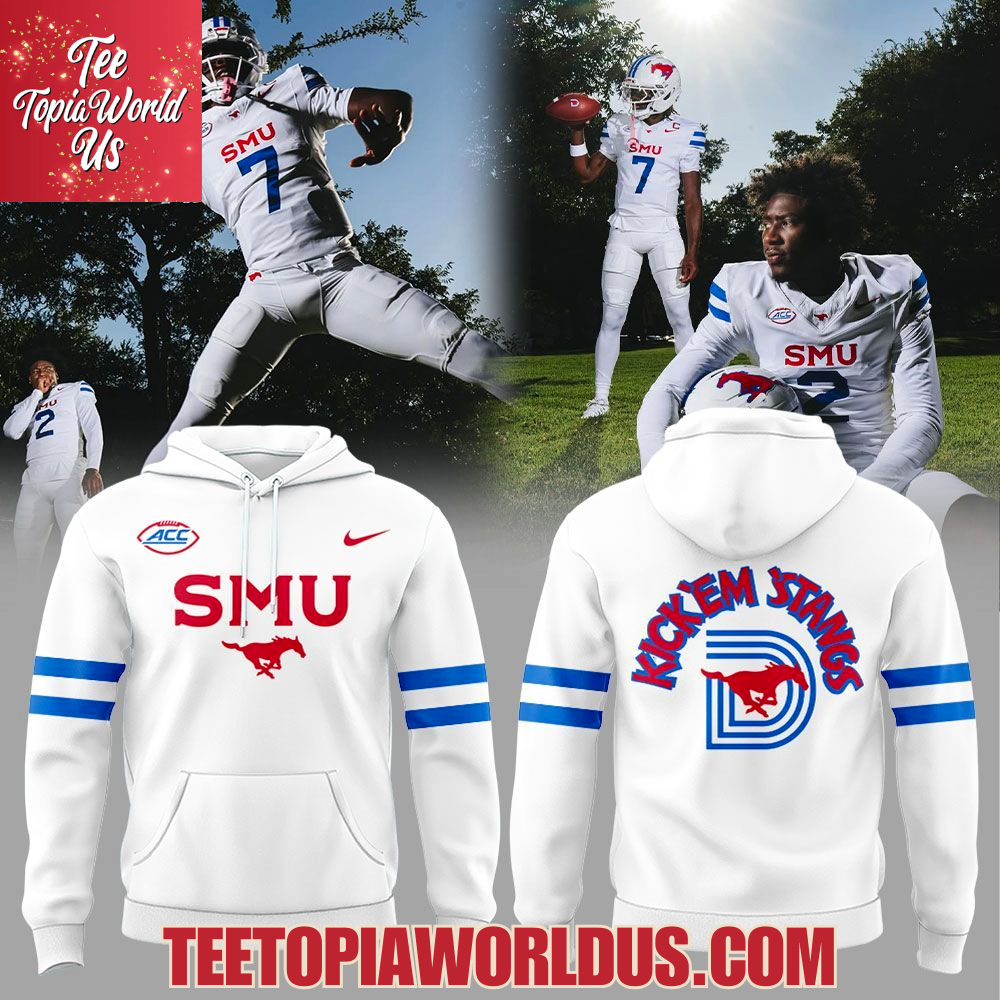 SMU Football All White Uniform 2025 Hoodie SMU Football All White Uniform 2025 Hoodie